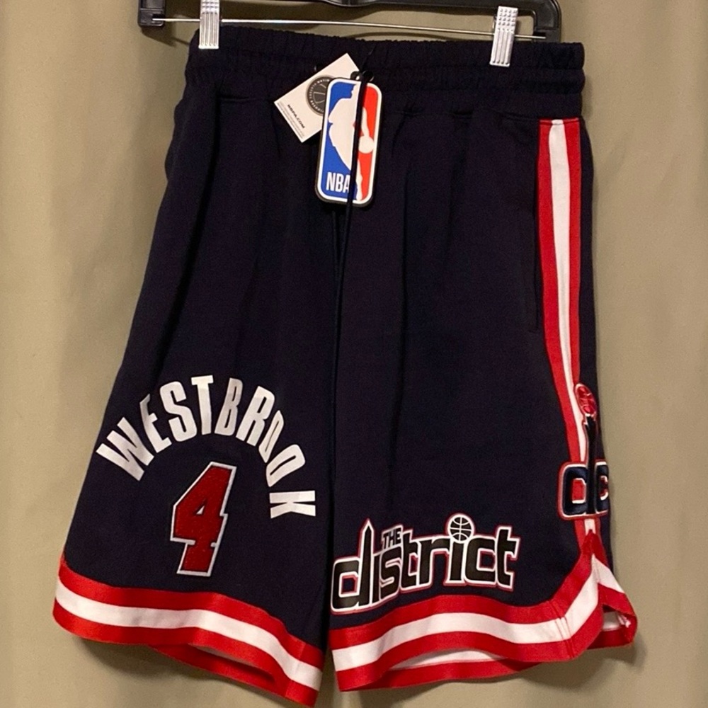Russell Westbrook Washington Wizards Pro Standard Navy Team Player Shorts Mens L